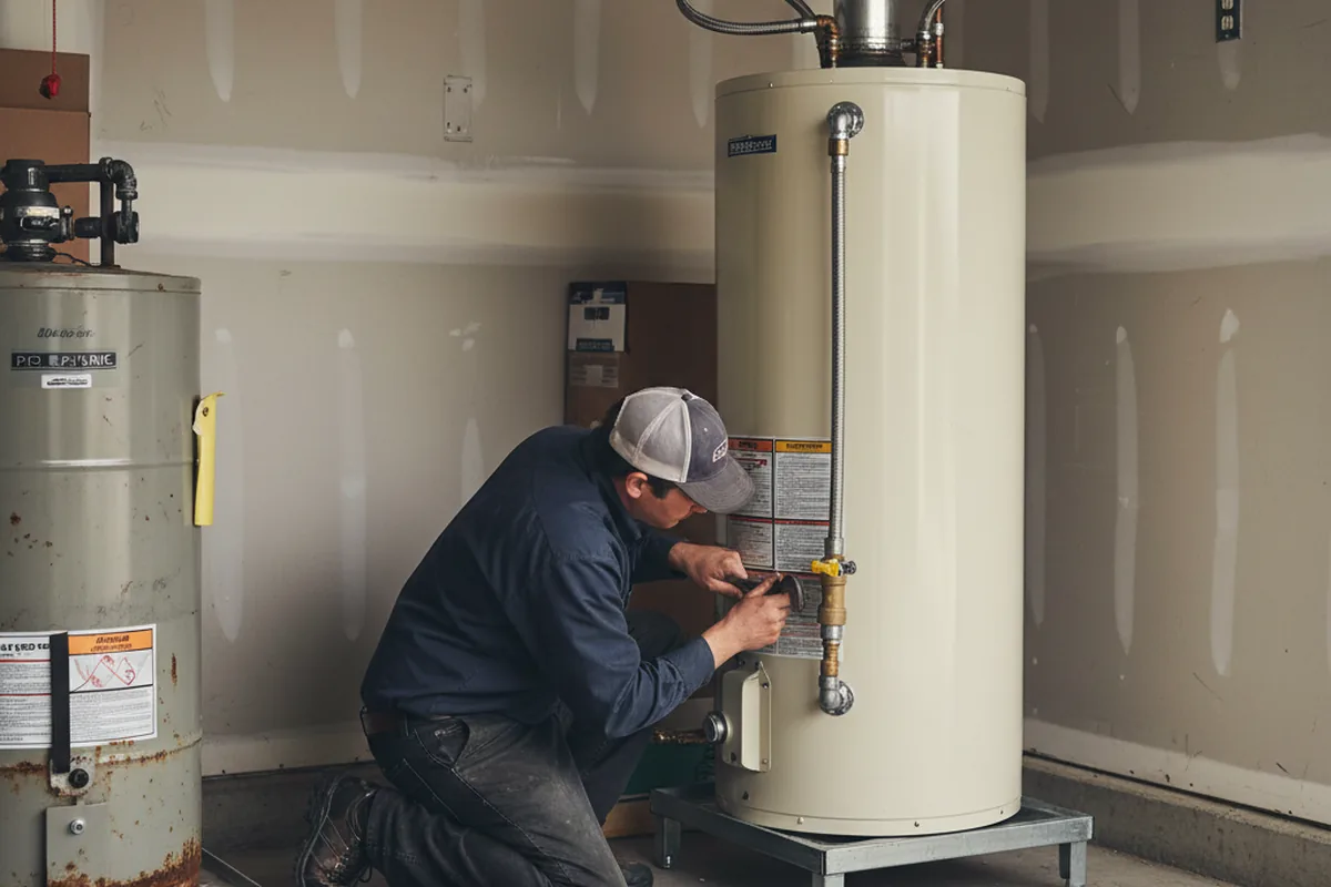 Water heater and shutoff valve replacement in Rocklin