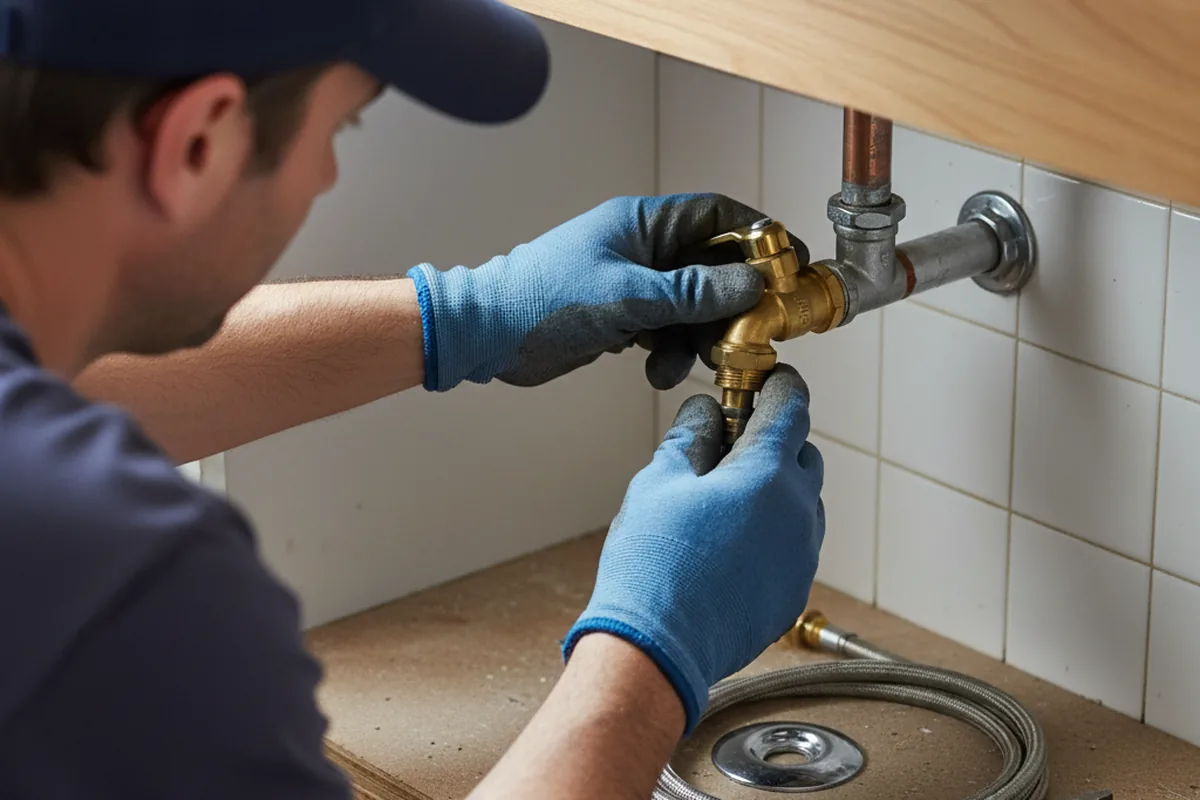 Shutoff valve and fitting work during Faucet and Fixture Repair in Rocklin